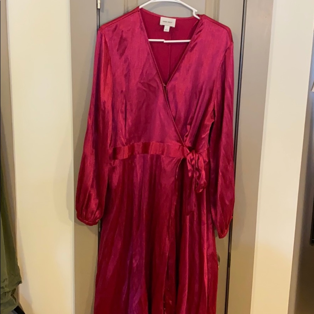 Nine West Fuchsia wrap dress.